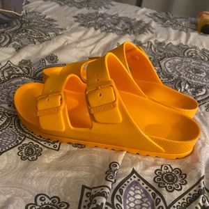 Birkenstock orange slides